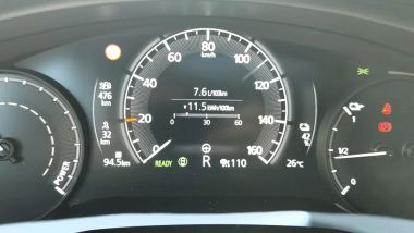 Mazda MX-30 e-Skyactiv R-EV, il consumo registrato in prova