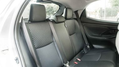 Mazda2 Hybrid, i piccoli sedili posteriori