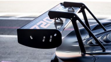 McLaren 720S GT3 EVO: lo spoiler posteriore