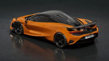McLaren 750S Le Mans, 3/4 posteriore in colorazione McLaren Orange