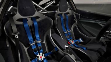 McLaren 750S Le Mans, sedili in Alcantara Carbon Black
