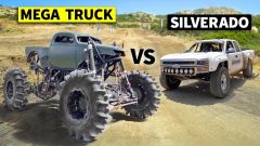 Megatruck vs Silverado: il video della sfida in offroad