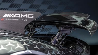 Mercedes AMG One: l'ala posteriore attiva per aumentare il carico aerodinamico