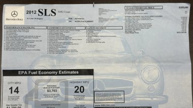Mercedes-Benz SLS AMG 2012: la documentazione con le caratteristiche dell'auto