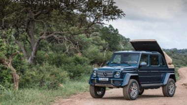 Mercedes Classe G Cabriolet: il movimento della capote sulla versione extra lusso Maybach Laundalet