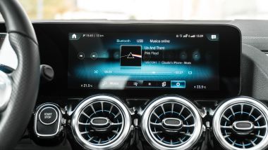 Mercedes EQA 250 Sport Plus: lo schermo dell'infotainment