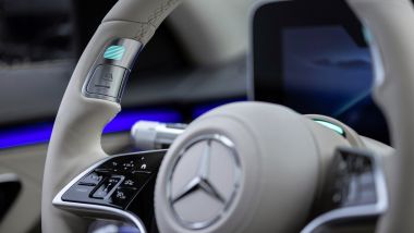Mercedes guida autonoma Livello 3: sensori e comandi nella corona del volante