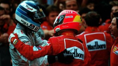 Mika Hakkinen e Michael Schumacher