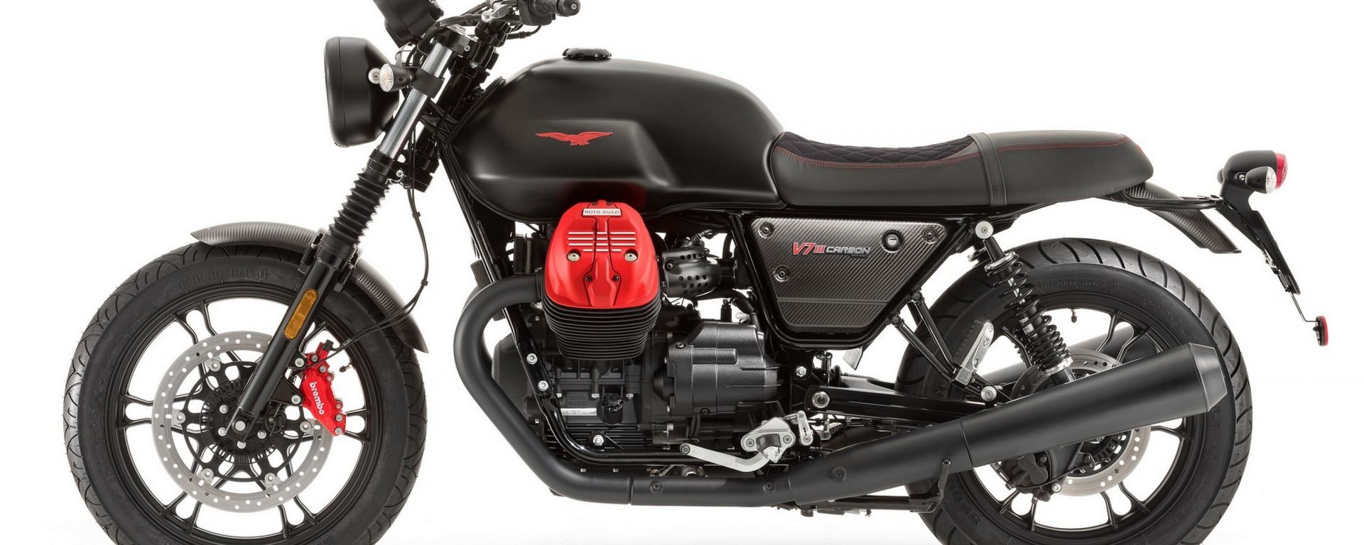 Parafango Anteriore Corto In ABS Per Moto Guzzi V7 E Nevada – Nero Lucido, Sostituzione Diretta