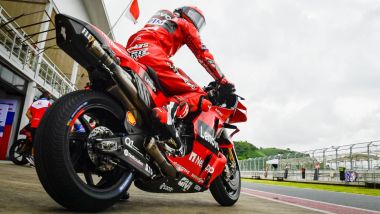 MotoGP 2022, Francesco Bagnaia (Ducati) nei test di Mandalika