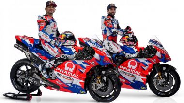 MotoGP 2022, la presentazione del team Ducati Pramac Racing con Johann Zarco e Jorge Martin