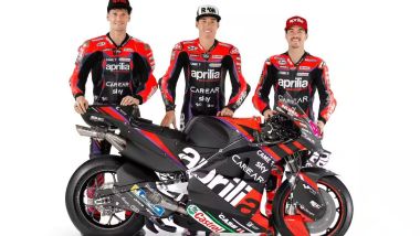 MotoGP 2023, la presentazione del team Aprilia Racing di Aleix Espargaro e Maverick Vinales