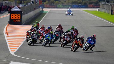 MotoGP, partenza del GP d'Europa 2020 a Valencia