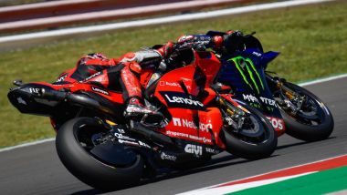 MotoGP Portogallo 2021, Portimao: Fabio Quartararo (Yamaha) e Francesco Bagnaia (Ducati)