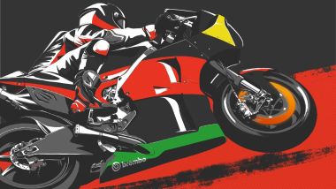 MotoGP poster lunghezza frenata Petronas by Brembo