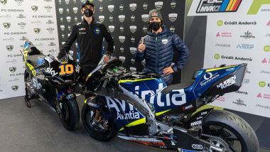 MotoGP, presentazione Team Avintia Esponsorama Sky VR46 2021, Luca Marini ed Enea Bastianini