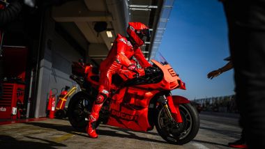 MotoGP, test Barcellona: Marc Marquez (Ducati)