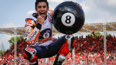 MotoGP Thailandia 2019, Buriram, Marc Marquez (Honda) campione del mondo