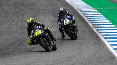 MotoGP Thailandia 2019, Buriram: Valentino Rossi e Maverick Vinales (Yamaha)