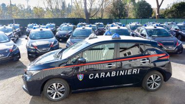 Nissan e Subaru per i Carabinieri: la dotazione di Leaf 