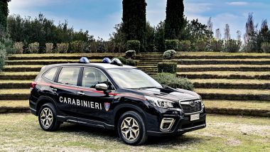 Nissan e Subaru per i Carabinieri: la Forester di 3/4 anteriore