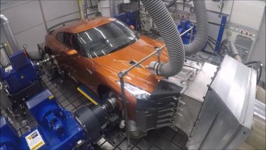Nissan GT-R50, i test sul banco di prova
