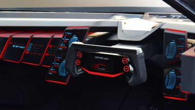 Nissan Hyper Force, il volante e gli schermi laterali