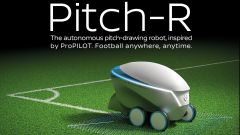 Nissan Pitch-R un robot alla finale della UEFA Champions League 2018