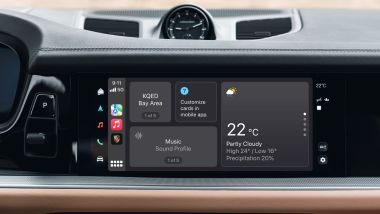 Novità per Apple CarPlay su Porsche: anche le ''shortcuts'' nell'infotainment