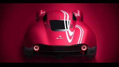 Nuova Alfa Romeo 33 Stradale by Marco Martino, vista posteriore