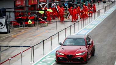 Nuova Alfa Romeo Giulia GTAm: la super berlina italiana sulla Pit Lane di Imola
