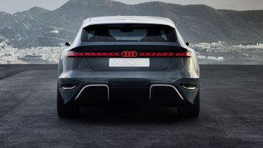 Nuova Audi A6 Avant e-tron concept: visuale posteriore