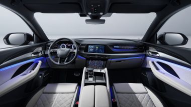 Nuova Audi Q6 cinese, la plancia con l'Audi Virtual Cockpit