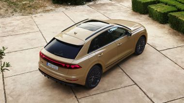 Nuova Audi Q8 2024: visuale dall'alto
