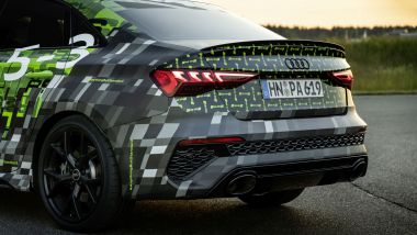 Nuova Audi RS3 Sedan 2021: il posteriore sportivo