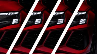 Nuova Audi RS3 Sportback: le luci a LED dinamiche