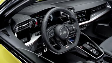 Nuova Audi S3 Sportback: volante e Audi Virtual Cockpit