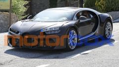 Una nuova Bugatti Chiron? Le foto spia, motori, performance