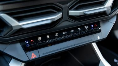 Nuova Dacia Bigster, comandi del climatizzatore