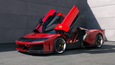 Nuova Ferrari F80: l'apertura delle portiere ad ali di farfalla