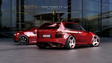 Nuova Fiat Uno Turbo, il rendering di Mario Piercarlo Marino