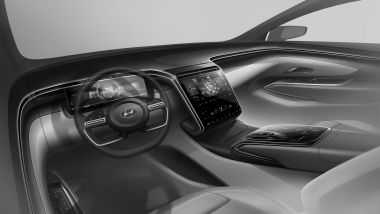 Nuova Hyundai Tucson: una vista dell'abitacolo Dual Cockpit