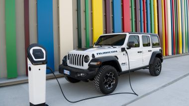 Nuova Jeep Wrangler 4xe: batteria da 17 kWh e ricarica in 3 ore a 7,4 kw