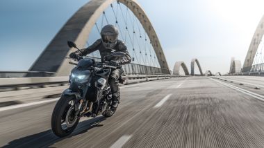 Nuova Kawasaki Z900 in azione