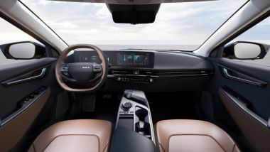 Nuova Kia EV6: interni più sofisticati e tecnologici con il grande display curvo