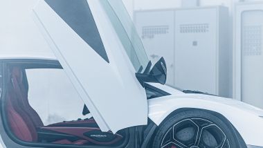 Nuova Lamborghini Countach 2022, dettaglio della portiera