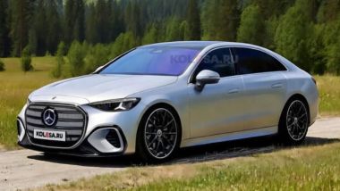 Nuova Mercedes Classe C elettrica: il rendering by Kolesa mostra il possibile design definitivo
