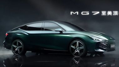 Nuova MG7: carrozzeria stile coupé con quattro porte e misure abbondanti