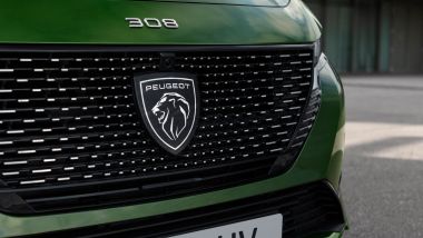 Nuova Peugeot 308: la calandra con il nuovo logo