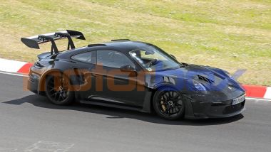 Nuova Porsche 911 GT2 RS: l'ala posteriore attiva come quella della GT3 RS aspirata